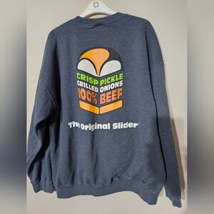 White Castle Hamburger Sweatshirt XL